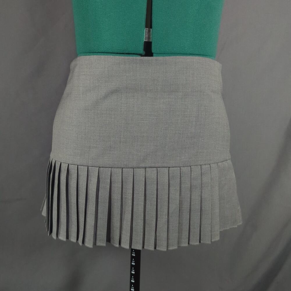 Princess Polly Gray Pleated Mini Skirt Preppy Tenniscore Poetcore Sz 6
